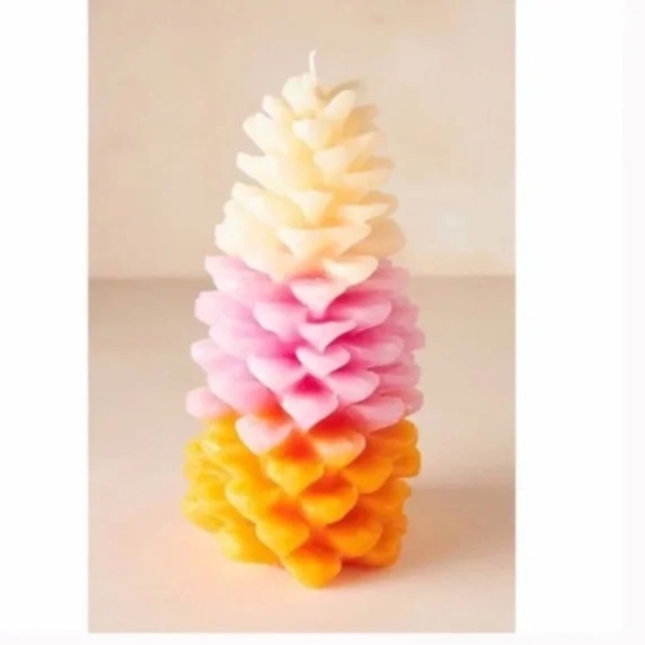 Evergreen Pillar Boho Hipster Hippie Art Deco Farm Christmas Holiday Chic Candle - Picture 1 of 6